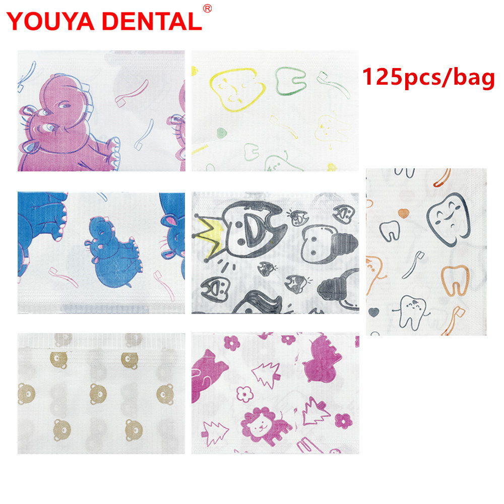 Table Cloth Disposable - 125 adet Çocuklar Diş Önlükler Tek