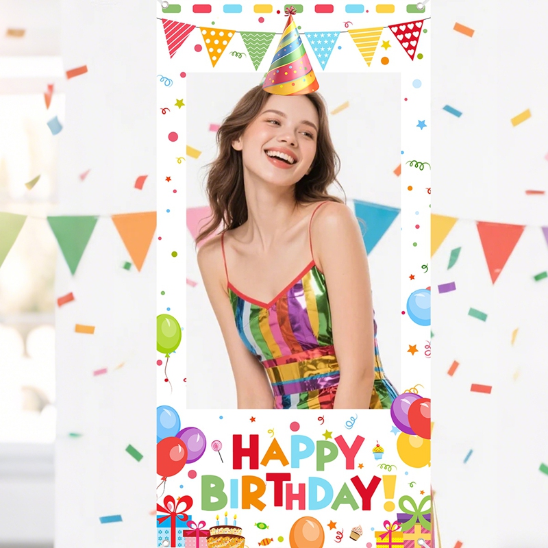 Photo Booth Frame - Doğum Günü Partisi Fotoğraf Kabini Çerçevesi