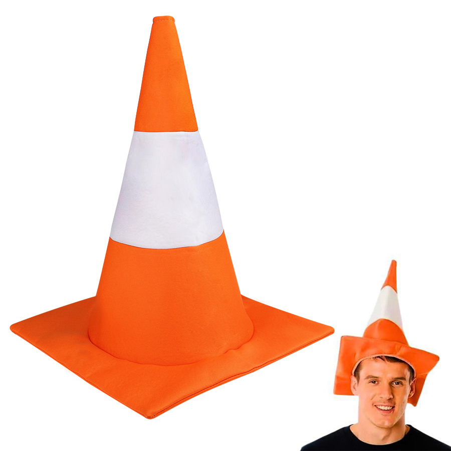 Party Hat Cone - Komik Katlanabilir Trafik Konisi Şapkası Giydirme