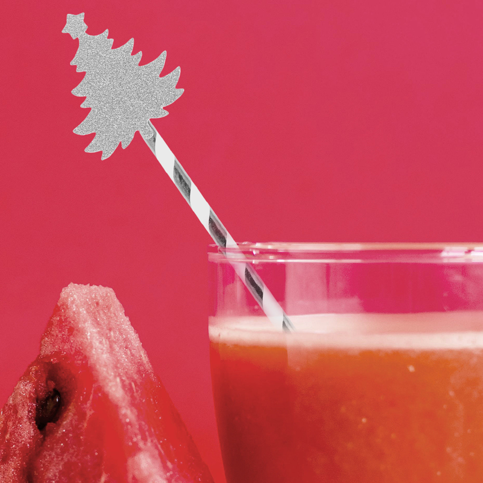Paper Straw Color - 25 Adet Noel Ağacı Tasarım Kağıt