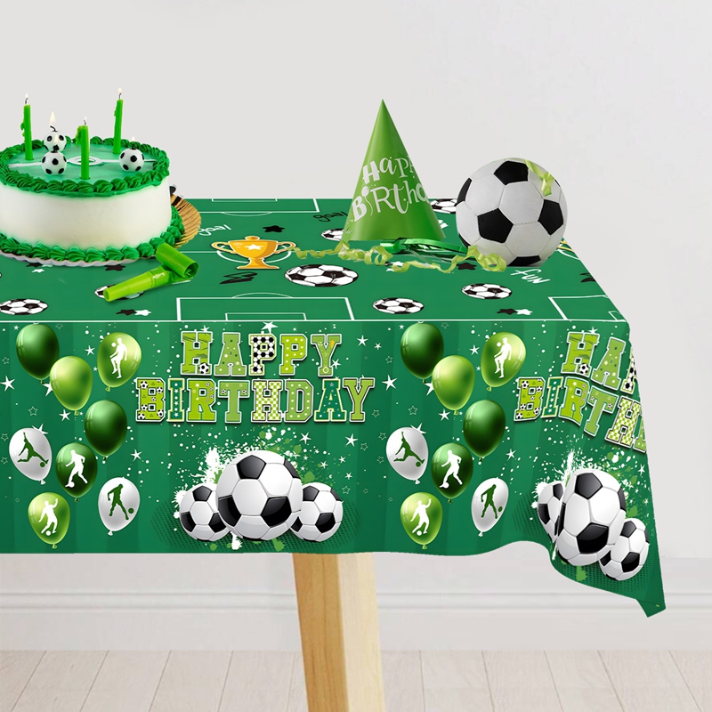 Table Cloth Disposable - Futbol Temalı Tek Kullanımlık Masa Örtüsü
