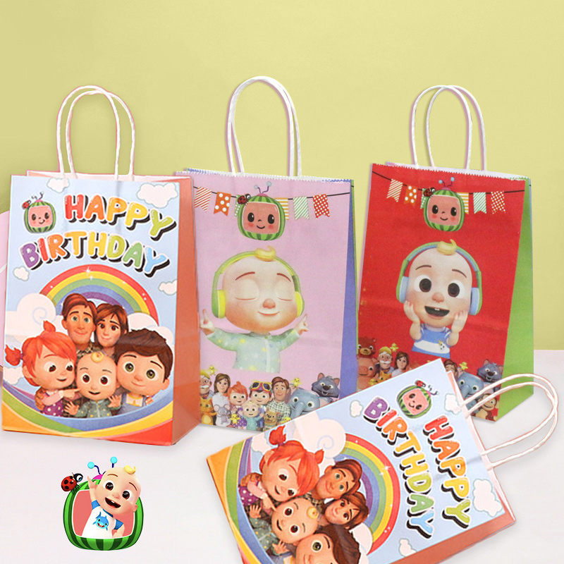 Party Favor Bag - Cocomelons Parti Hediye Çantası Seti Sevimli