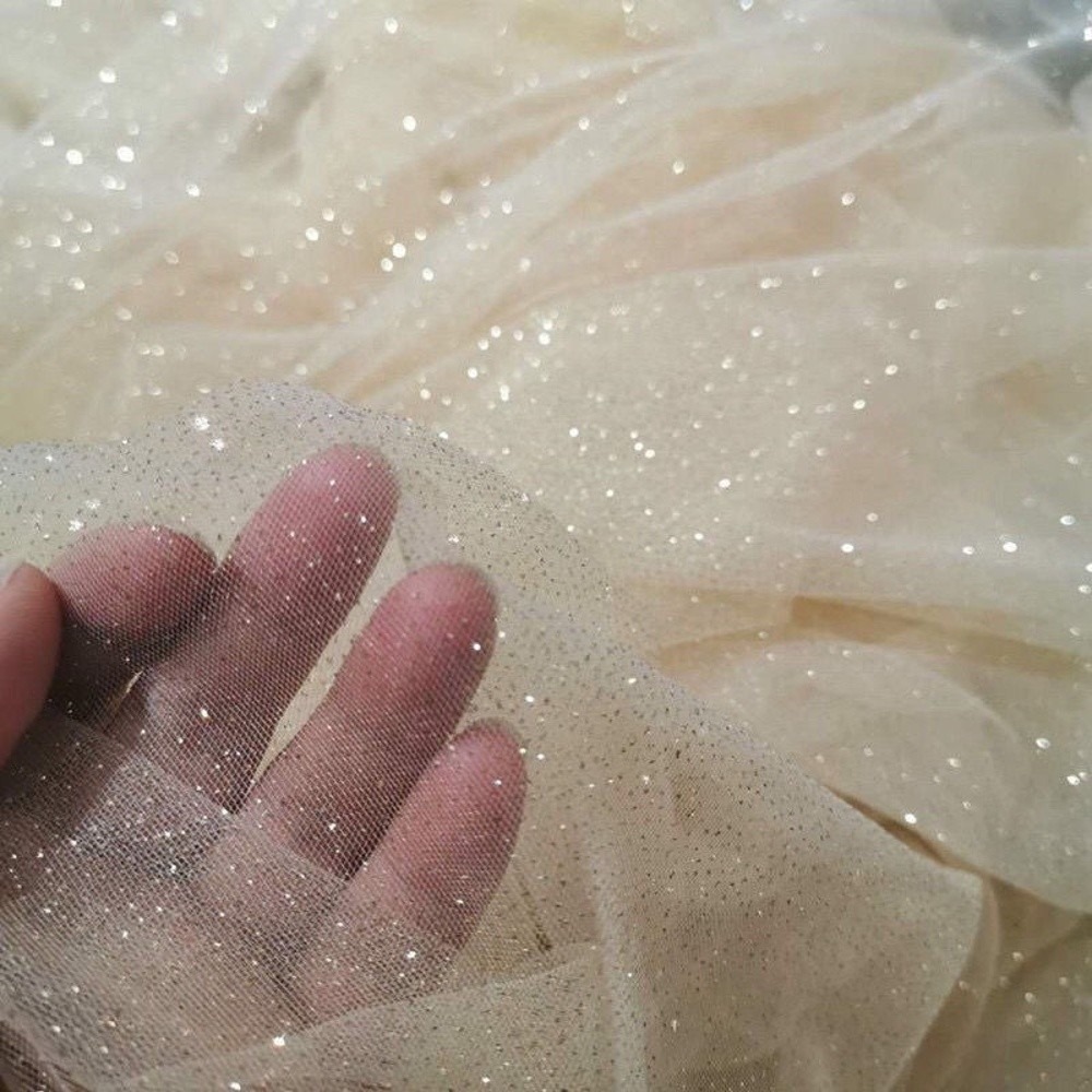 Glitter Tablecloth - Yeni 45cmX150cm Örgü Sparkle Kumaş Yumuşak
