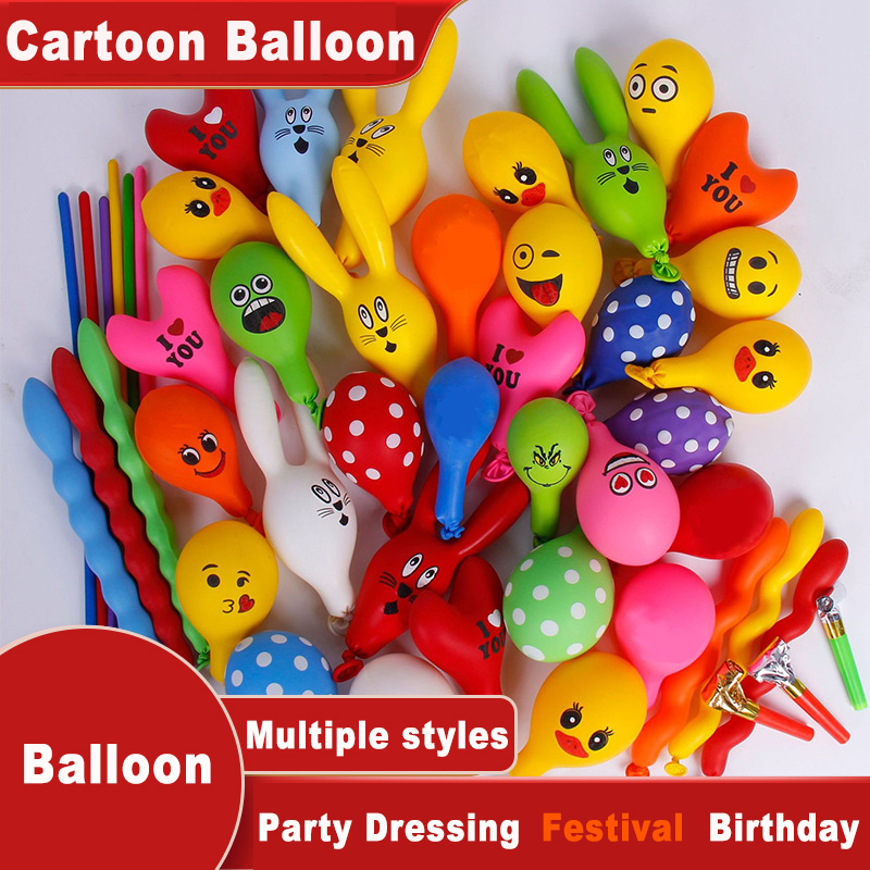 Balloon Pump Hand - 50/100 AdetGaz pompası sağlanmaz Karikatür Balonlar