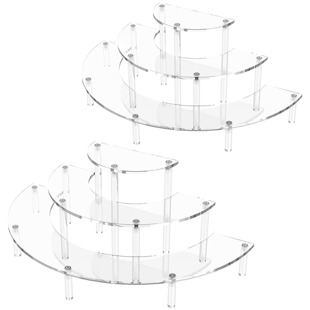 Cupcake Stand Tier - 1/2'li Paket Akrilik Sergi Standı 3