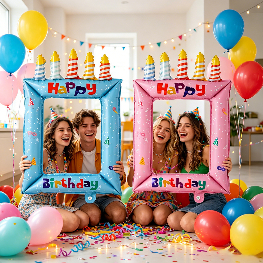 Photo Booth Frame - 28 inç Prenses Temalı Balon Fotoğraf