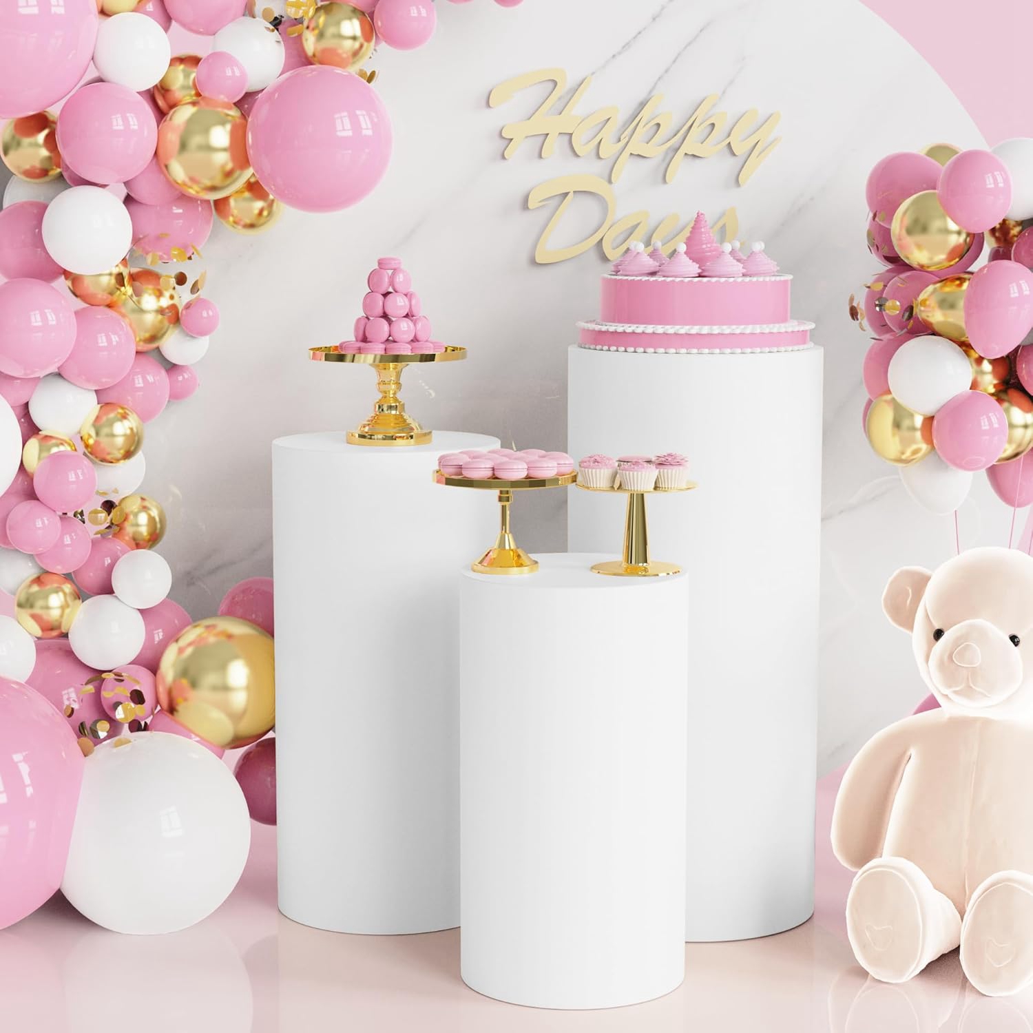 Dessert Table Backdrop - Yeele 1 adet/3 adet/5 adet beyaz