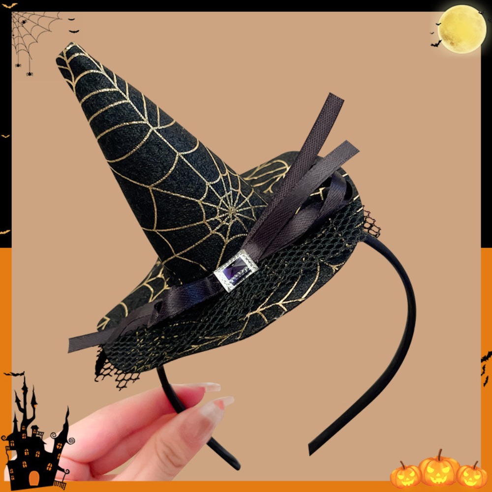 Party Hat Cone - Örümcek Cadılar Bayramı cadı şapkası Kafa