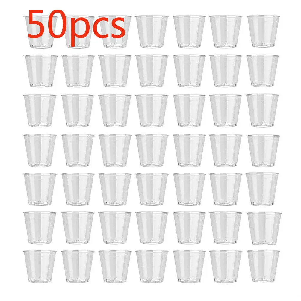 Plastic Cup 50Pcs - 35 ml 50 X Şeffaf Plastik