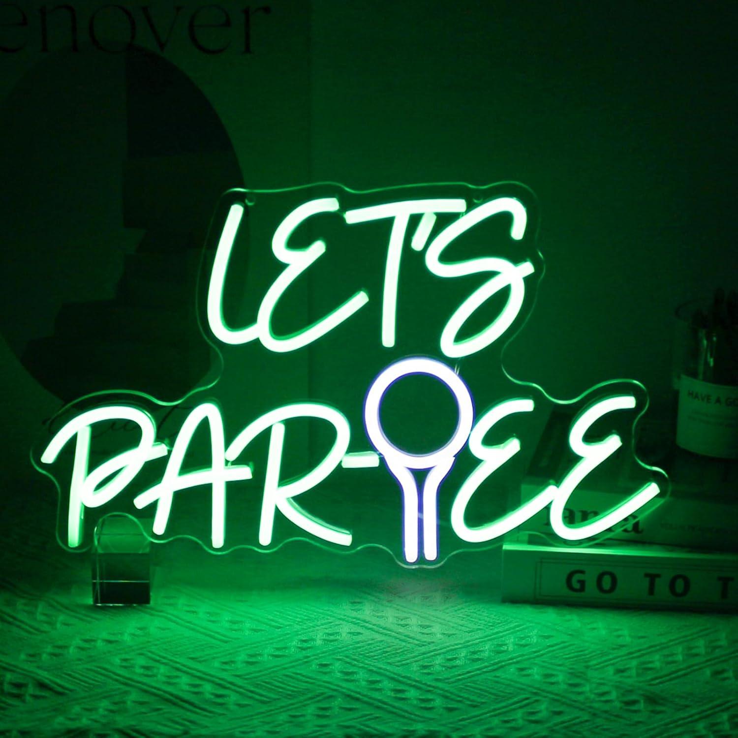 Let's Par Tee Neon Tabela Golf - Neon Sign Party incelemesi ve fiyatı