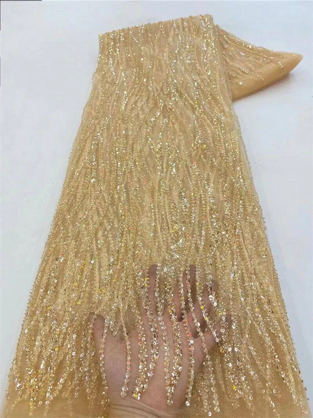 Altın Rengi Afrika İşlemeli Tü - Glitter Tablecloth incelemesi ve fiyatı
