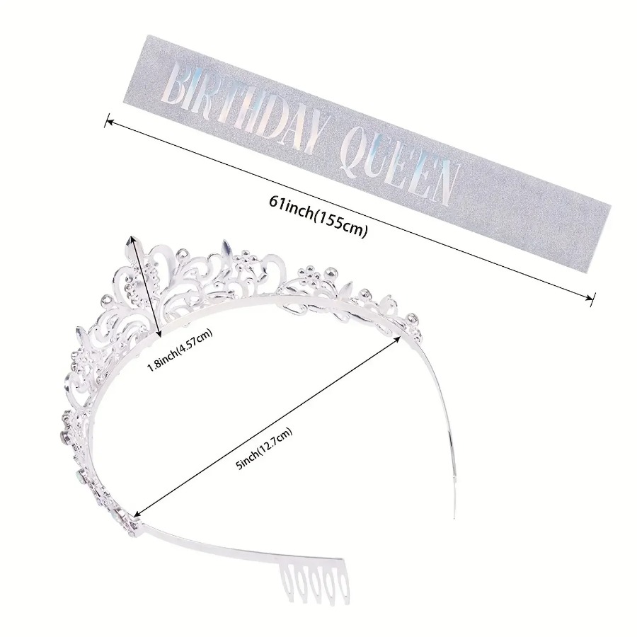 2'li Set Bling Kristal Taşlı T - Birthday Sash Glitter incelemesi ve fiyatı