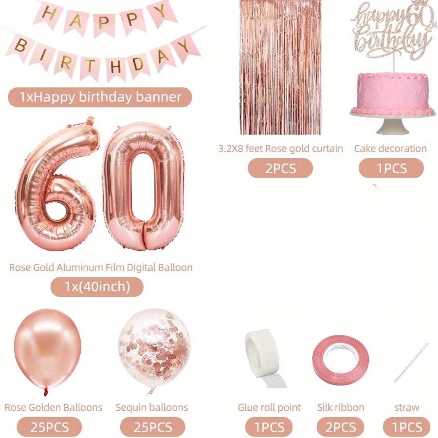 58 Parça/Set 40 İnç Numaralı F - Party Banner Gold incelemesi ve fiyatı