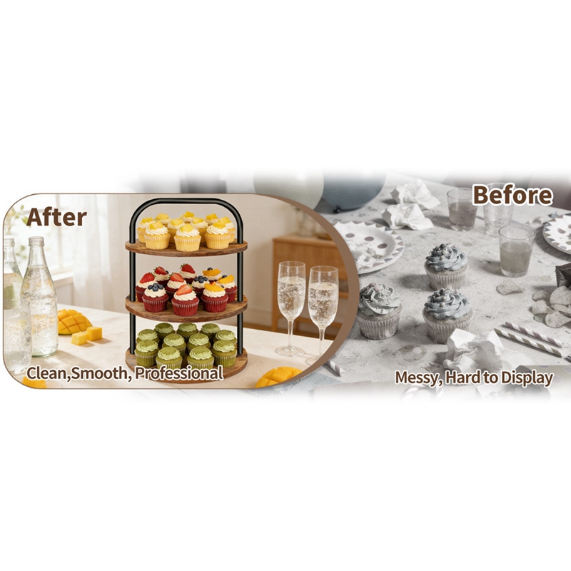 ABLN-Ahşap Cupcake Standı Tatl - Cupcake Stand Tier incelemesi ve fiyatı