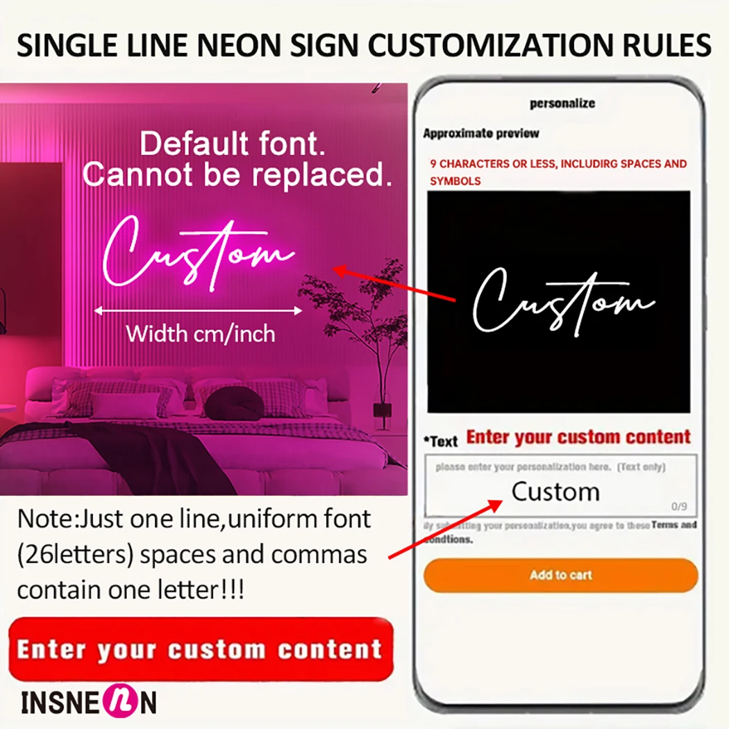 Özel Neon Tabela Kişiselleştir - Neon Sign Party incelemesi ve fiyatı