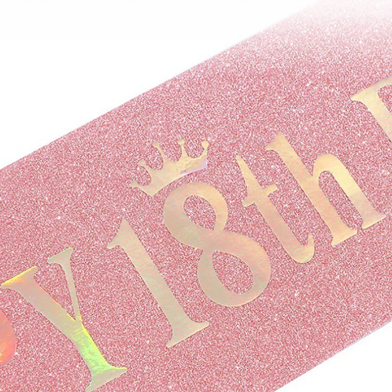 Mutlu 10. 13. 16. 21. 30. 40th - Birthday Sash Glitter incelemesi ve fiyatı