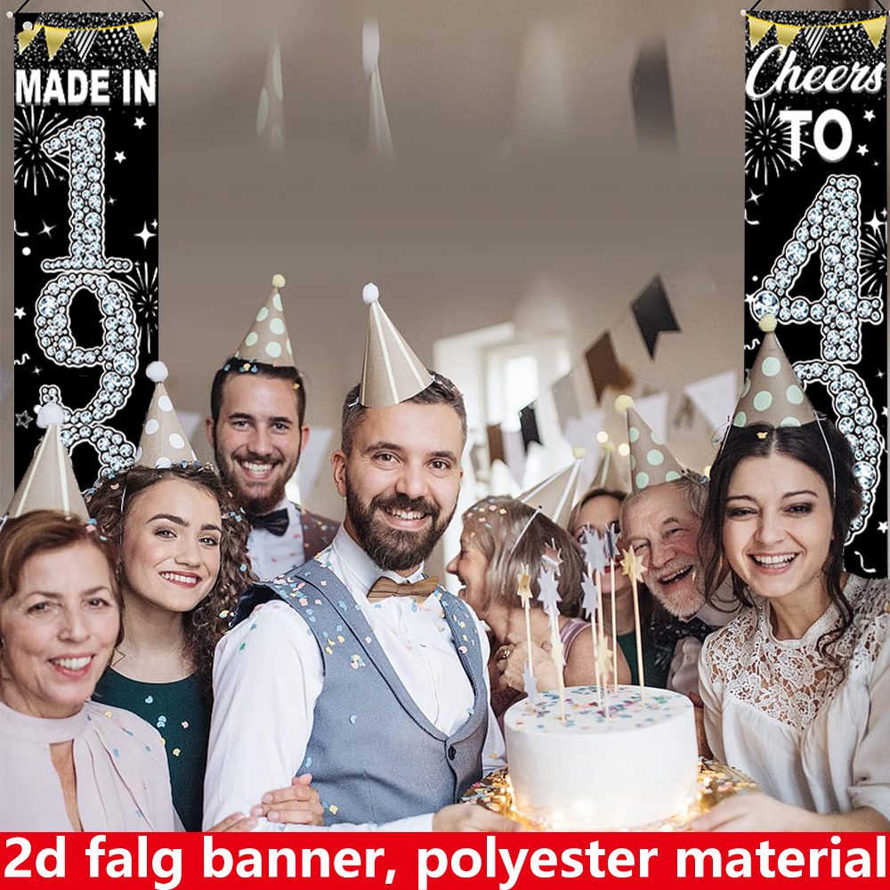 2 Adet 2D Düz 40. Doğum Günü A - Party Banner Gold incelemesi ve fiyatı