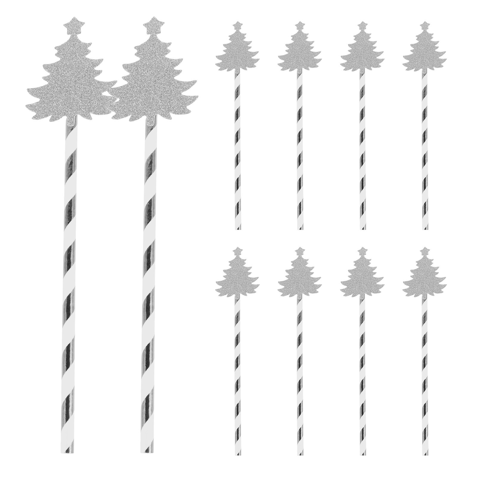 25 Adet Noel Ağacı Tasarım Kağ - Paper Straw Color incelemesi ve fiyatı