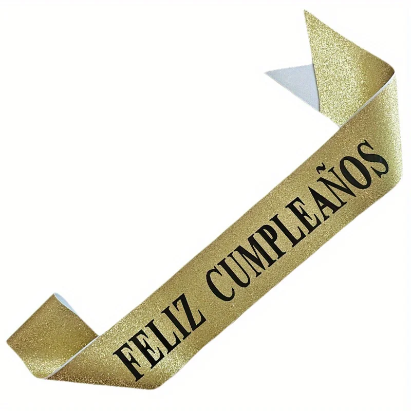 Altın Simli Feliz Cumpleaños K - Birthday Sash Glitter incelemesi ve fiyatı