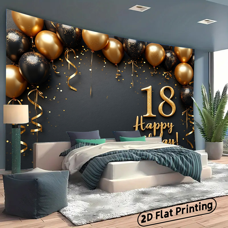 2D 1 Adet Siyah ve Altın Balon - Party Banner Gold incelemesi ve fiyatı