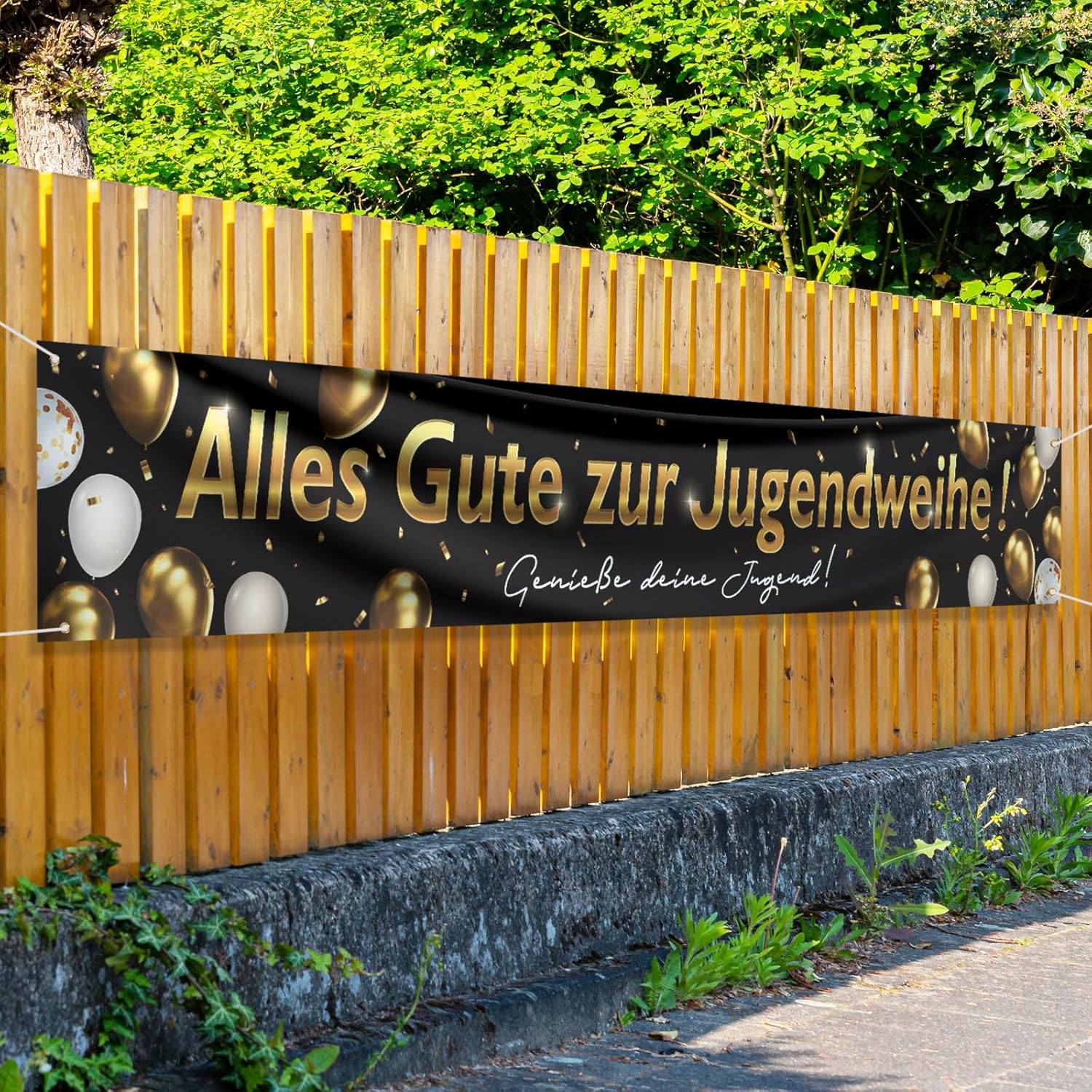 Jugendweihe Süslemeleri, Jugen - Party Banner Gold incelemesi ve fiyatı