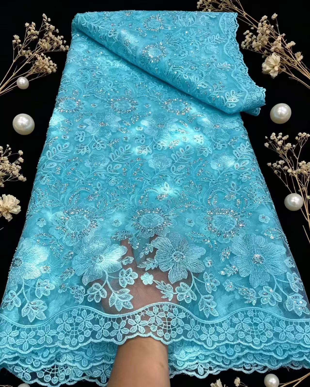 Saf Fransız Tül Net Payetler D - Glitter Tablecloth incelemesi ve fiyatı