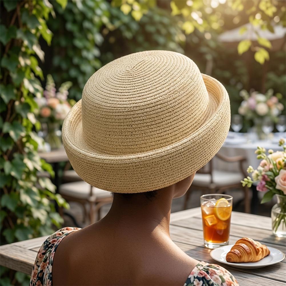 Düz Renk Hasır Kova Şapka Yaz  - Paper Straw Color incelemesi ve fiyatı