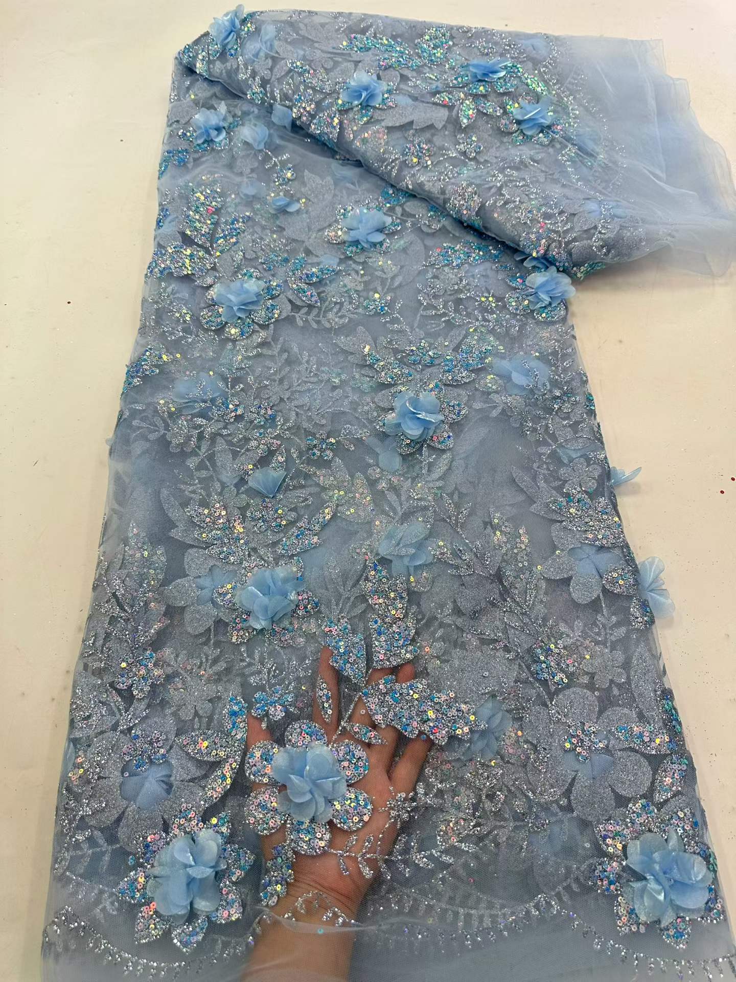 Afrika Dantel Kumaşı İşlemeli  - Glitter Tablecloth incelemesi ve fiyatı