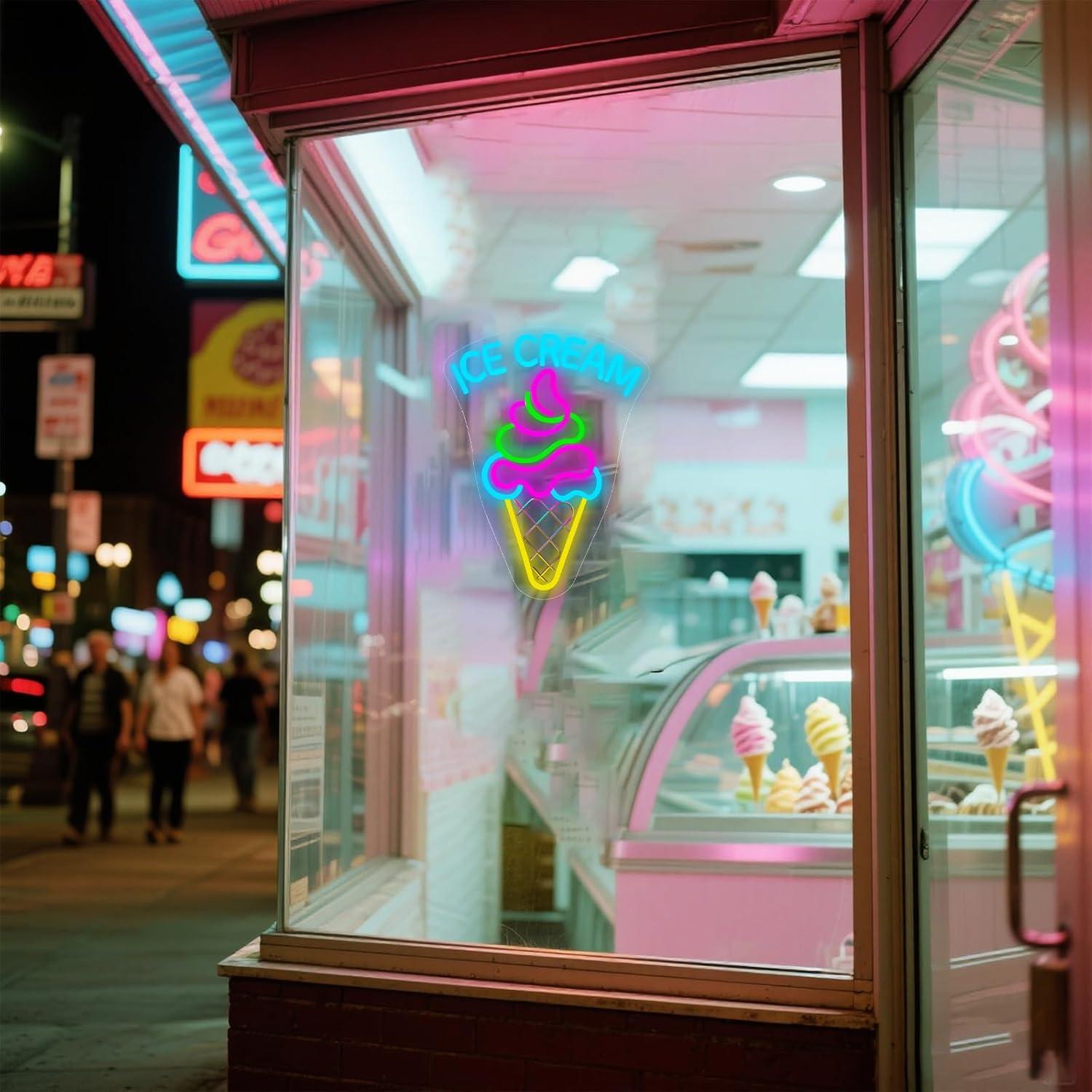 Dondurma Neon Tabelası Kısılab - Neon Sign Party incelemesi ve fiyatı