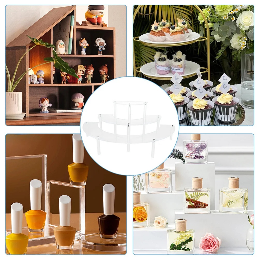1/2'li Paket Akrilik Sergi Sta - Cupcake Stand Tier incelemesi ve fiyatı