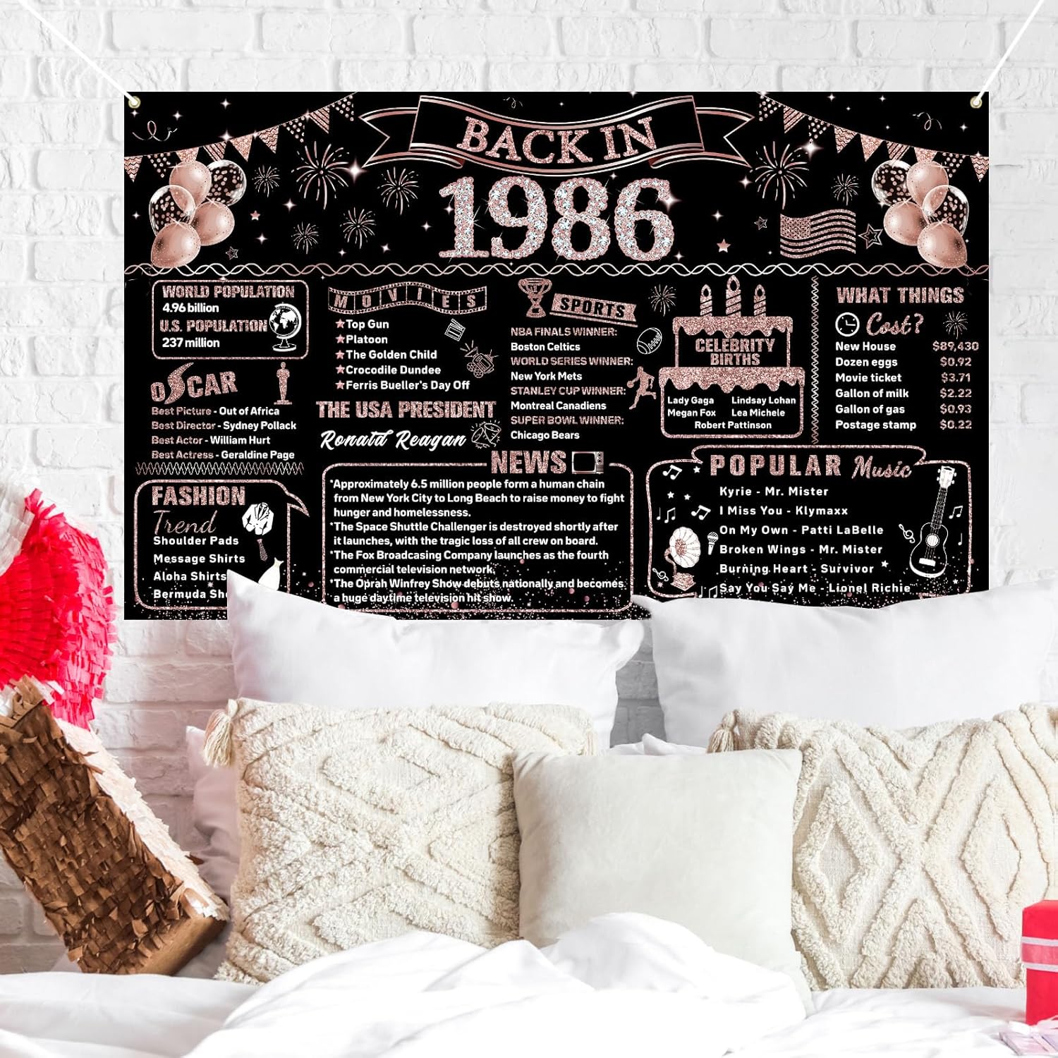 Kadınlar için 40. Doğum Günü S - Party Banner Gold incelemesi ve fiyatı