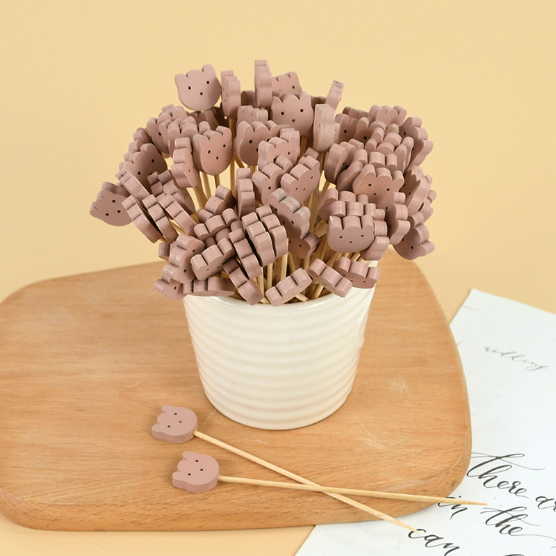 50/100 adet Sevimli Ayı Kalp B - Centerpiece Stick incelemesi ve fiyatı