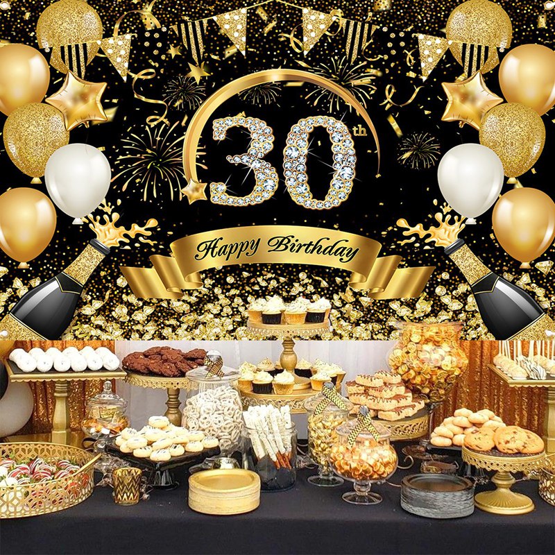 Mutlu 30th 40th 50th Doğum Gün - Party Banner Gold incelemesi ve fiyatı