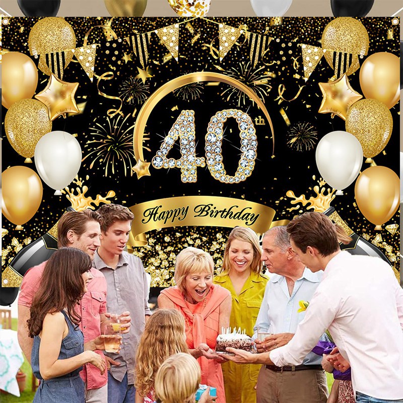 Mutlu 30th 40th 50th Doğum Gün - Party Banner Gold incelemesi ve fiyatı