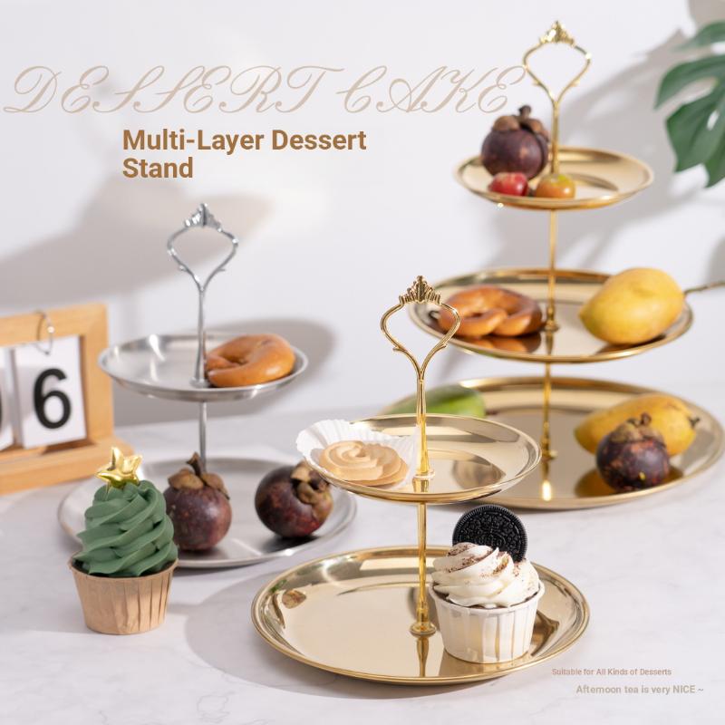 Altın Gümüş 2/3 Katlı Kek Stan - Cupcake Stand Tier incelemesi ve fiyatı