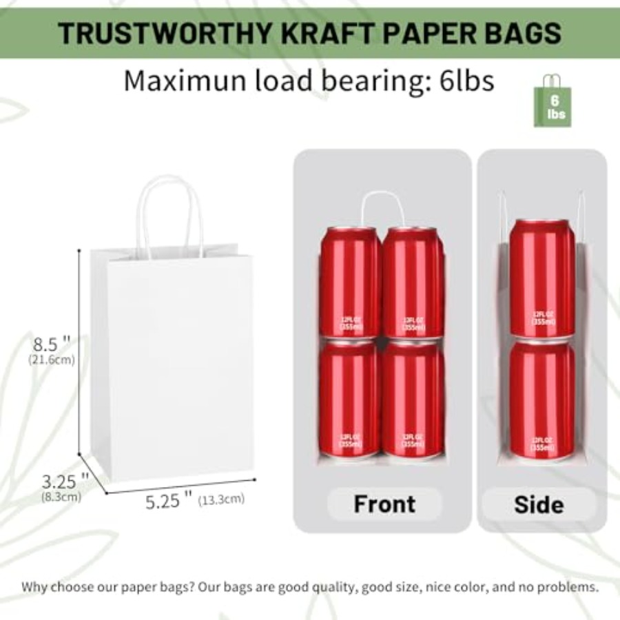 100'lü Paket 5.25x3.25x8.5 İnç - Party Favor Bag incelemesi ve fiyatı