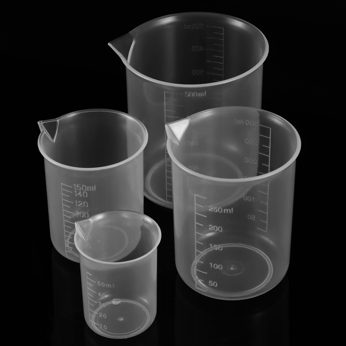 4 adet 50Ml 150Ml 250Ml 500Ml  - Plastic Cup 50Pcs incelemesi ve fiyatı