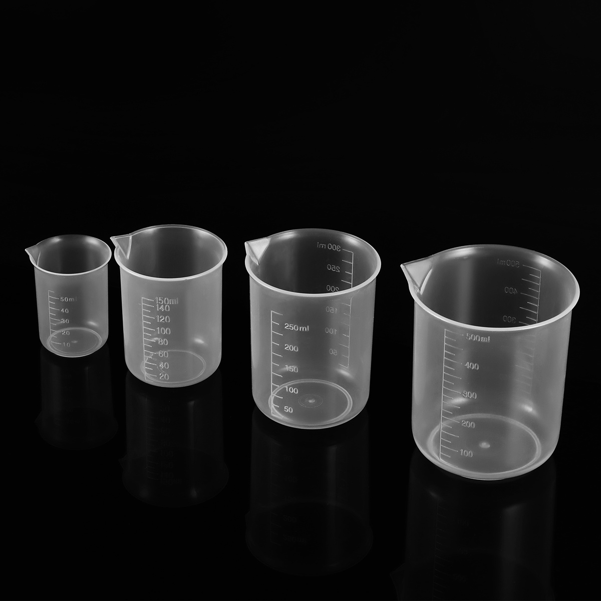4 adet 50Ml 150Ml 250Ml 500Ml  - Plastic Cup 50Pcs incelemesi ve fiyatı