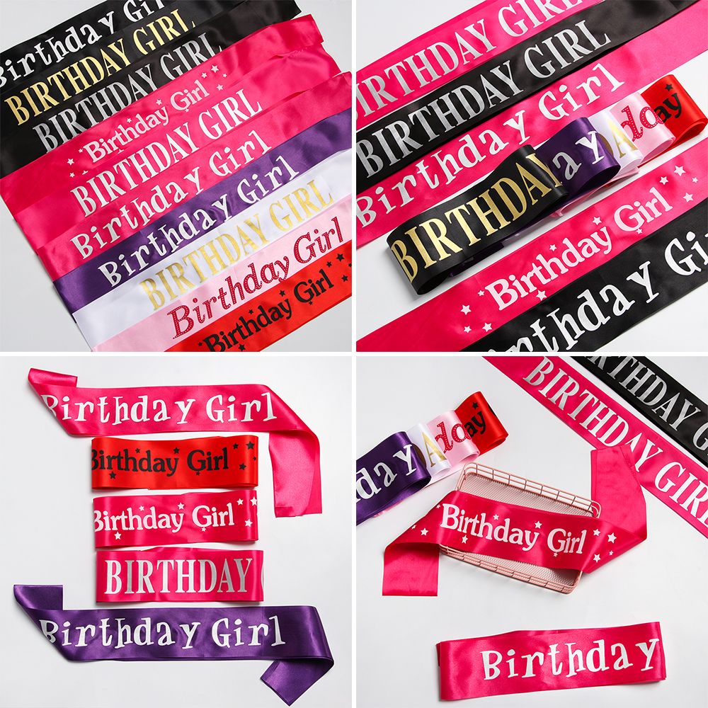 Doğum günü Kız Glitter Saten K - Birthday Sash Glitter incelemesi ve fiyatı