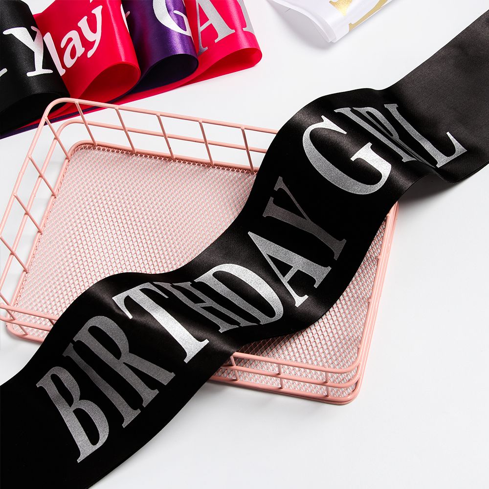 Doğum günü Kız Glitter Saten K - Birthday Sash Glitter incelemesi ve fiyatı