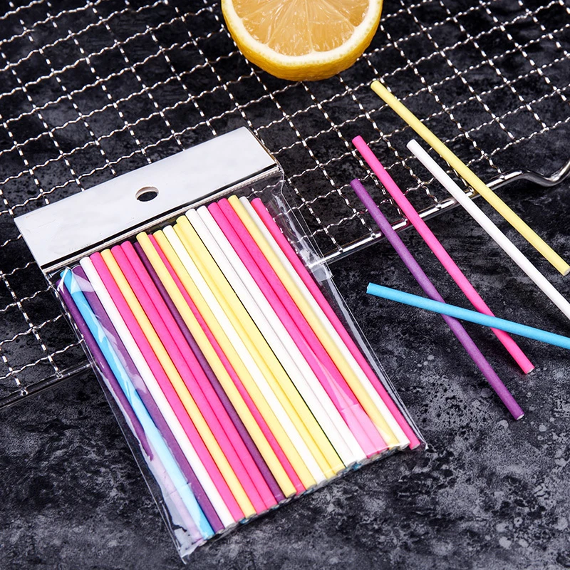 100 Adet/grup Kağıt Lolipop Çu - Paper Straw Color incelemesi ve fiyatı