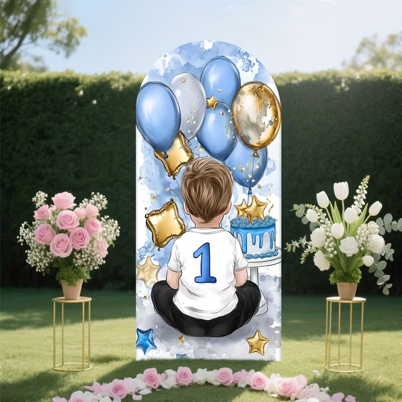 Küçük Erkek Çocuk Desenli Keme - Dessert Table Backdrop incelemesi ve fiyatı