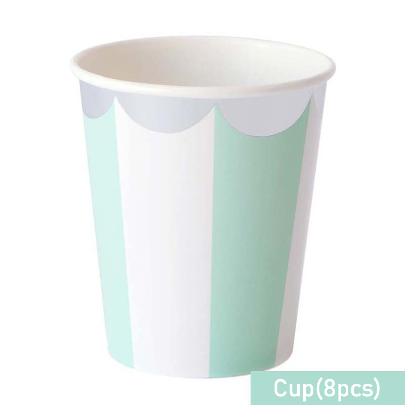 Çizgili tek kullanımlık sofra  - Paper Straw Color incelemesi ve fiyatı
