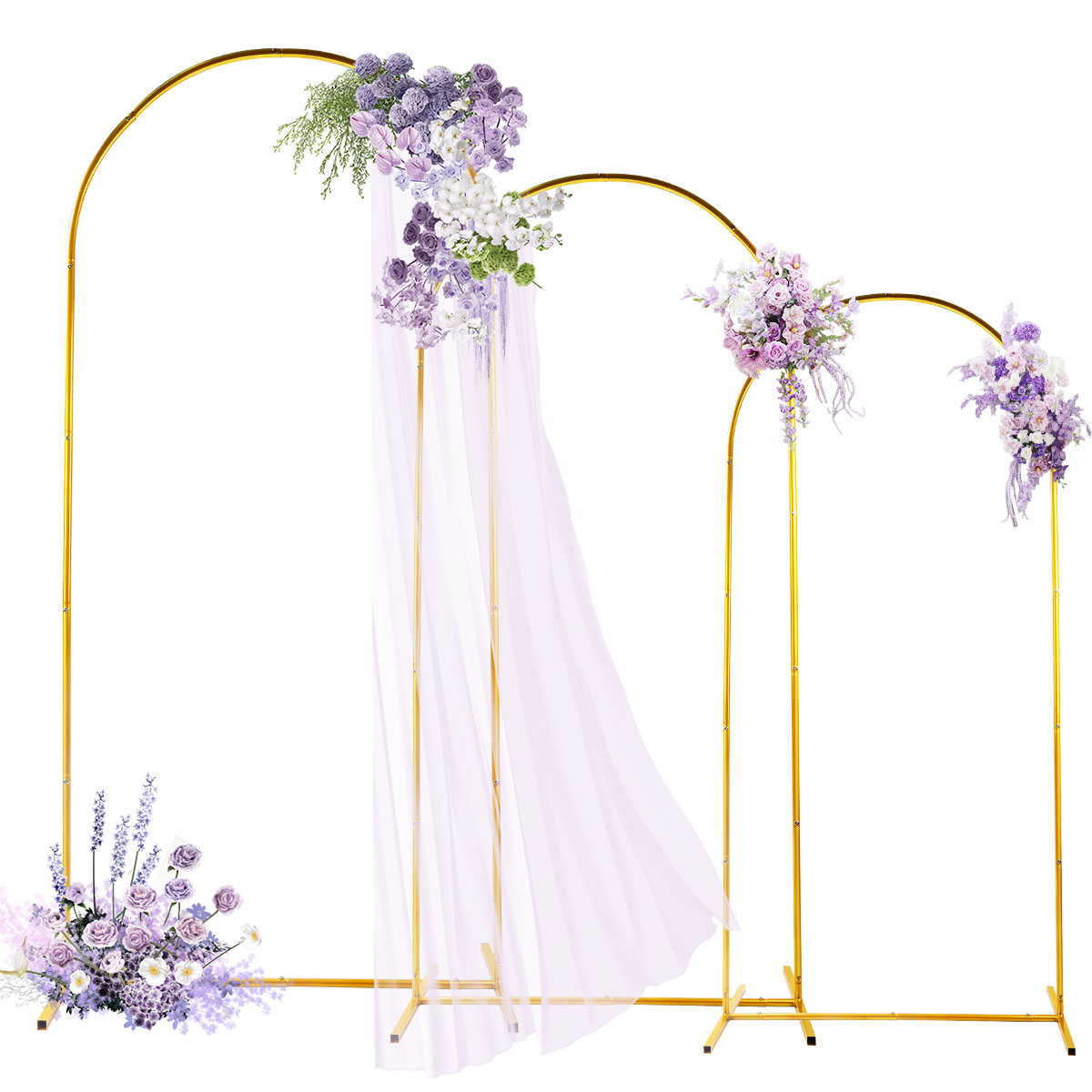 3'lü Altın Metal Kemer Seti, A - Balloon Arch Kit incelemesi ve fiyatı