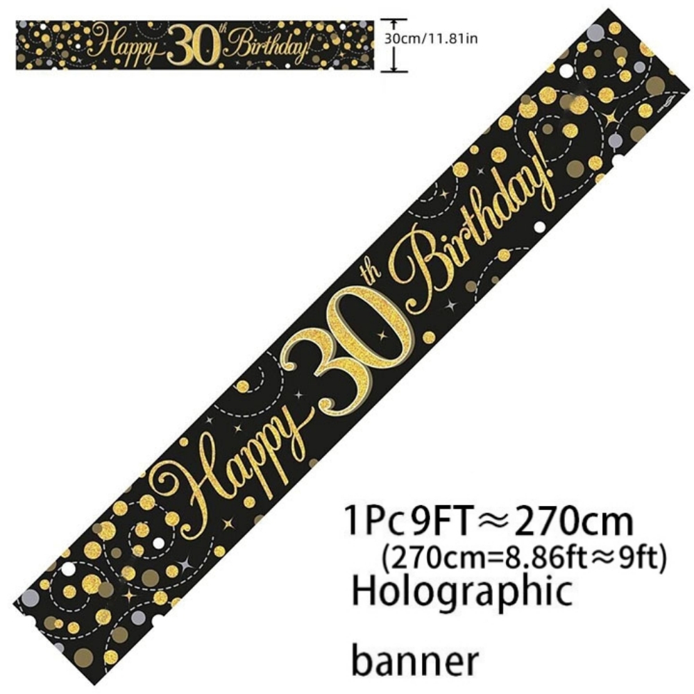 Siyah Altın Holografik Doğum G - Party Banner Gold incelemesi ve fiyatı
