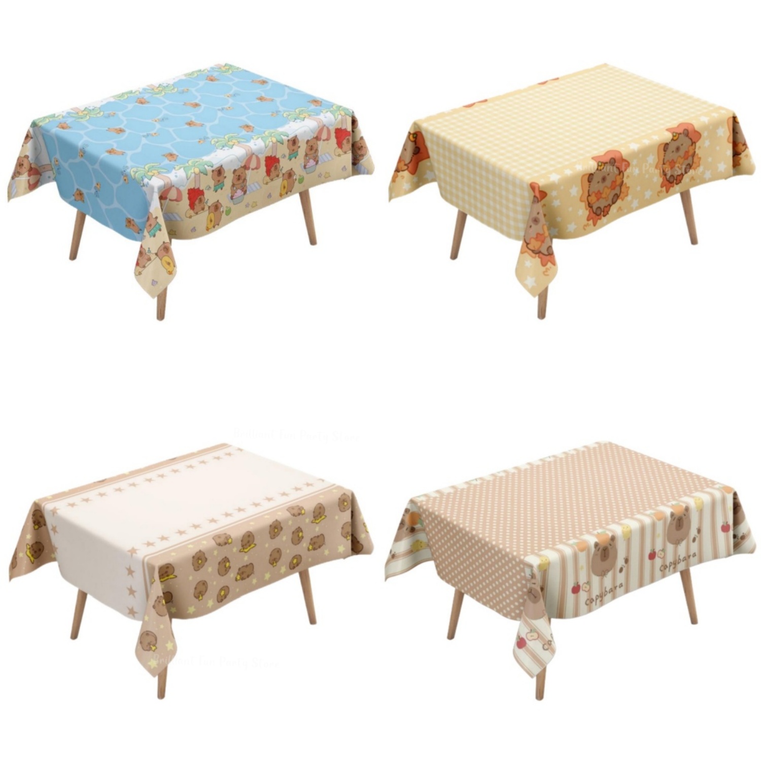 Sevimli Capybara Masa Örtüsü Ç - Table Cloth Disposable incelemesi ve fiyatı